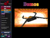 Demos screen, click for full-size image.