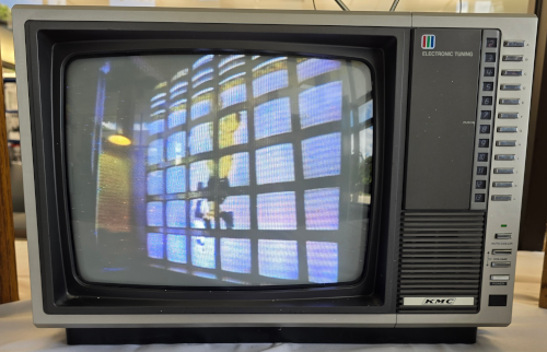 TV running commercials