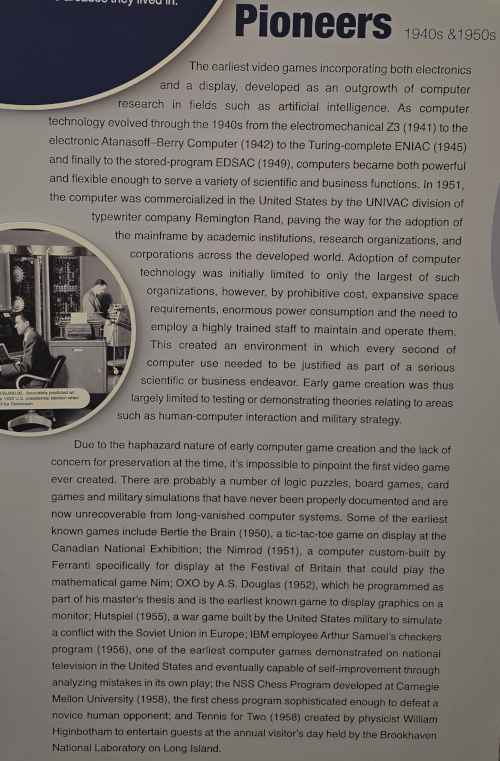 History of games - Pioneers