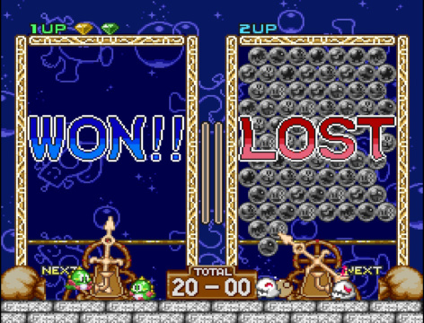 Puzzle Bobble: Undefeated vs CPU