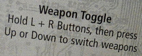 Weapon toggle