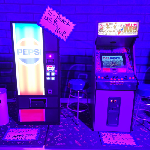 Mini Bad Dudes cabinet