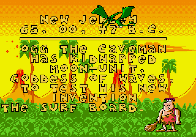 Normy's Beach Babe-o-Rama: Splash screen for the first stage