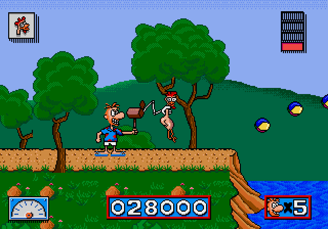 Normy's Beach Babe-o-Rama: Rubber chicken weapon