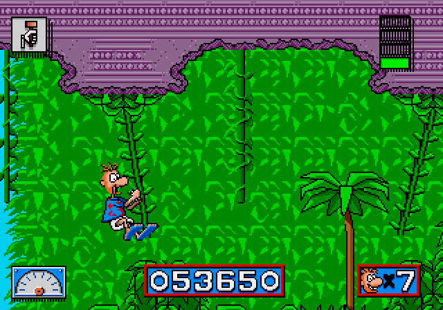 Normy's Beach Babe-o-Rama: Vine swinging