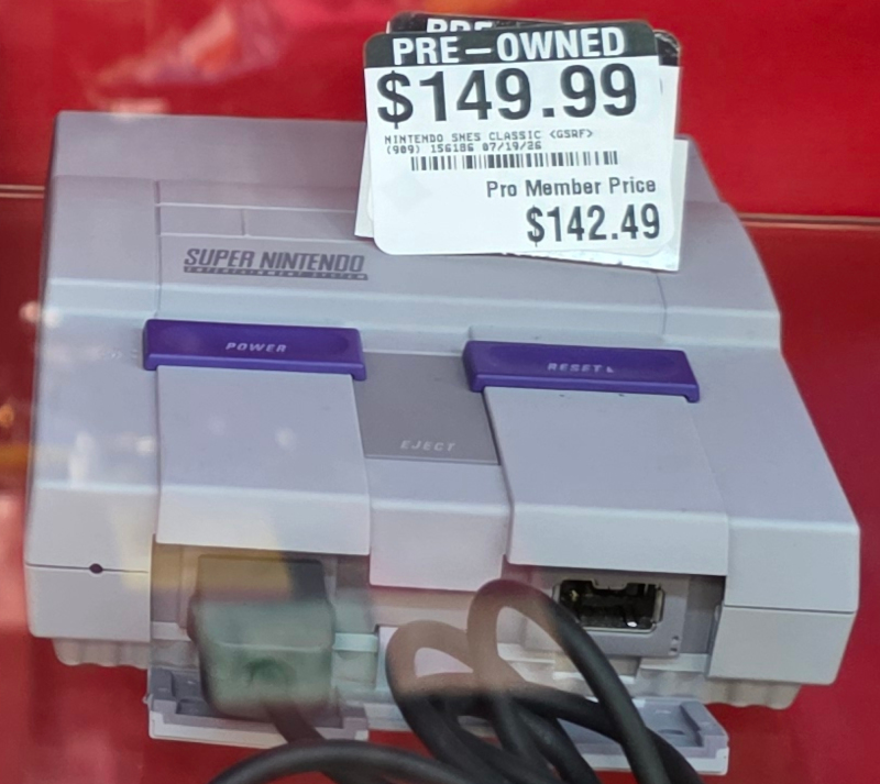 Overpriced Super Nintendo Classic