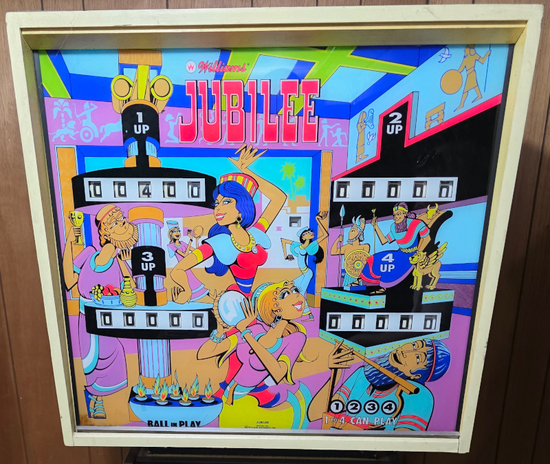 Jubilee pinball marquee