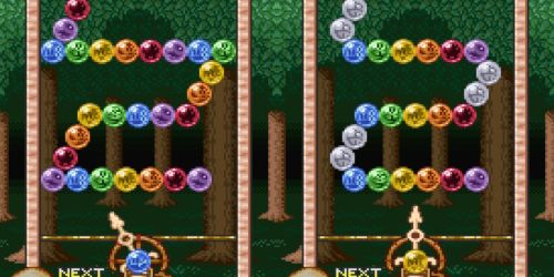 Why is Puzzle Bobble easier than Bust-A-Move?