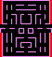 Super Pac-Man - maze with lower half compressed