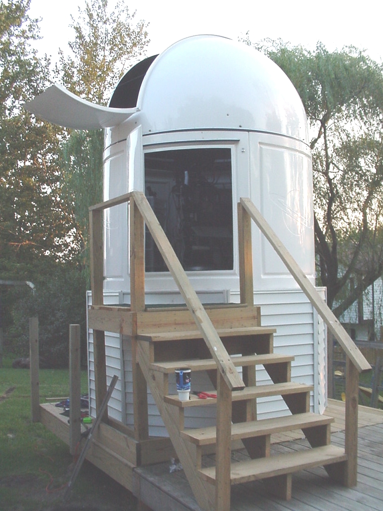 Outside - dome stairs open