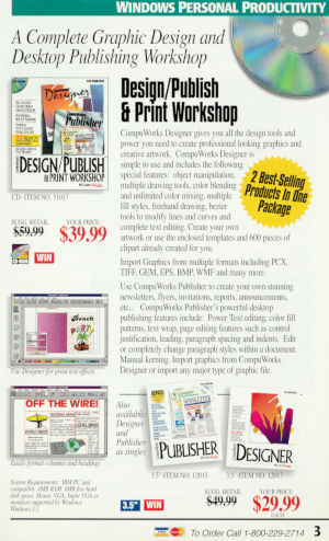 Page 3 - Design/Publish and Print Workshop