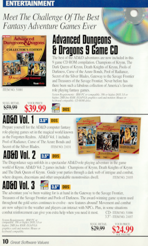 Page 10 - Advanced Dungeons and Dragons 9 Game CD