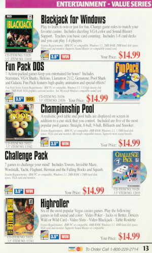 Page 13 - Various games