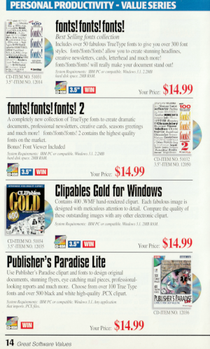 Page 14 - Fonts and clip art