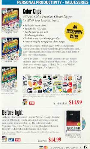 Page 15 - Clip art and Before Light