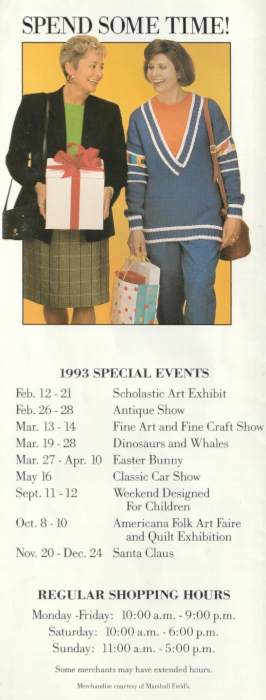 1993 Hawthorn Mall Directory - events