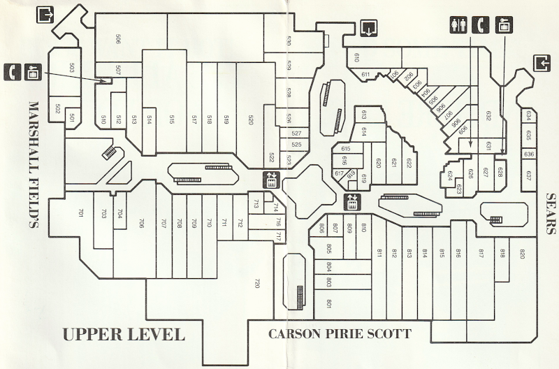 1993 Hawthorn Mall Directory - upper floor