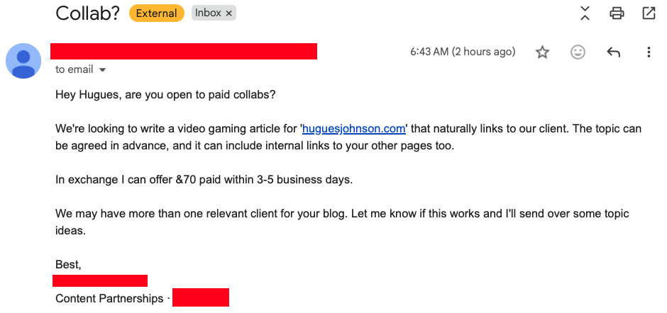 Yet another email